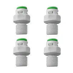 تبدیل اتصال رزوه 1/4 به فیتینگ 6 تکومن مدل best مجموعه 4 عددی