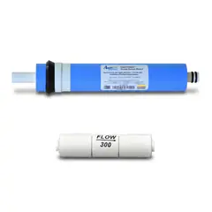 فیلتر ممبران دستگاه تصفیه آب آکوا پیورست مدل AP-75G به همراه محدود کننده فاضلاب مدل FLOW 300