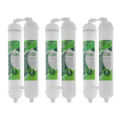فیلتر تصفیه آب یخچال و فریزر بلوط مدل الیافی و کربن گیاهی BLT 2500 G مجموعه 6 عددی