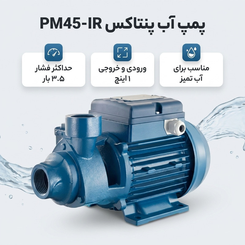 پمپ آب پنتاکس مدل PM45-IR - 2