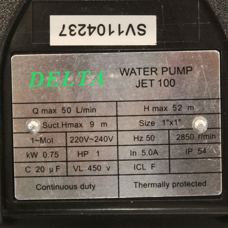 پمپ آب دلتا مدل JET 100 کد 1HP - 5