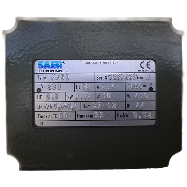 پمپ آب 0.5 اسب بخار سائر مدل M50 - 2