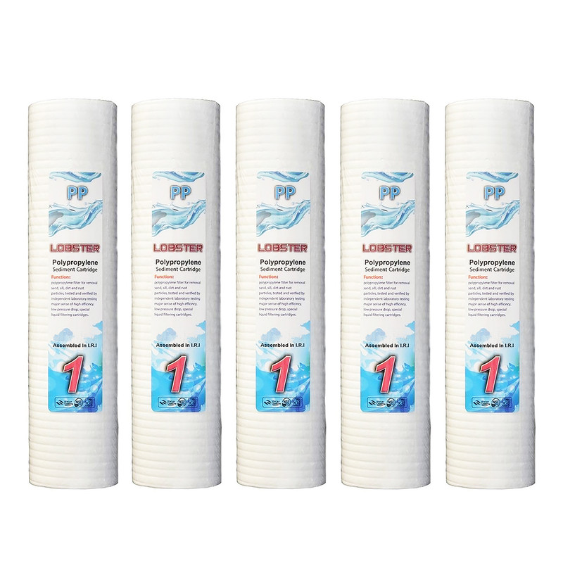 فیلتر دستگاه تصفیه کننده آب لابستر مدل PP-5 مجموعه 5 عددی
