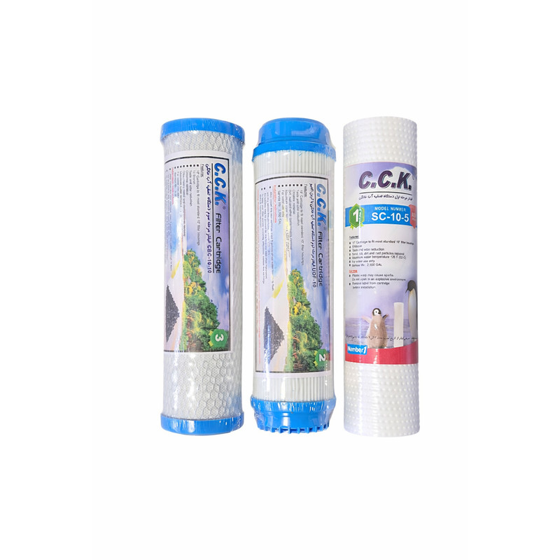 فیلتر دستگاه تصفیه آب خانگی سی سی کا مدل CHI3000 مجموعه 3 عددی