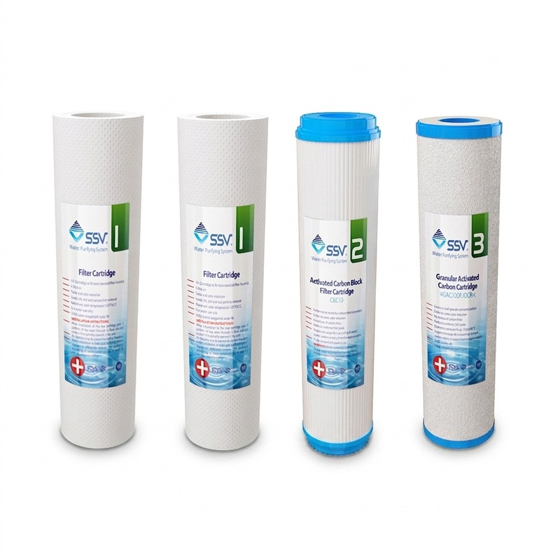 فیلتر تصفیه آب خانگی اس اس وی مدل Plus بسته 4 عددی