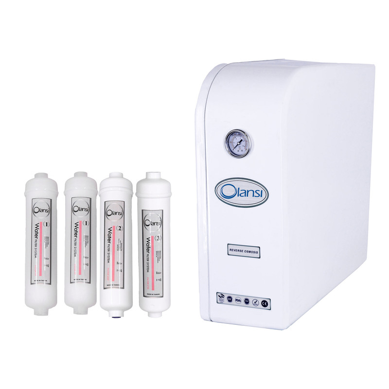 دستگاه تصفیه کننده آب اولانسی مدل RO_CASE_WNE8890_W4F به همراه فیلتر تصفیه آب مجموعه 4 عددی
